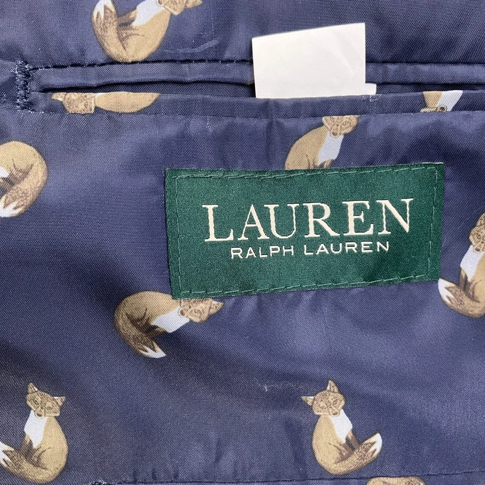Ralph Lauren Lauren Blazer Mens‎ 50R/54 Teal Blue Corduroy Patch Preppy Academia